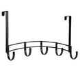 thumbnail image 7 of LYNK PROFESSIONAL® HOME™ Over Door Hooks Rack - 5 Hook Over Door Hanger - Over Door Towel Rack - Hanging Towels or Clothes - For Bathroom, Bedroom or Laundry Room – Lifetime Ltd. Warranty - Black, 7 of 7