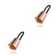 thumbnail image 4 of Jumpingount Lazos para el cabello Alta elasticidad Topknot Cola de caballo Anillo Accesorios para peinados Oro rosa 2Conjunto, 4 of 6