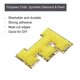 thumbnail image 3 of Parches Termoadhesivos de Chenille Amarillo F Alfabeto Unique Bargains 4uds para Ropa Zapatos Sombreros Mochilas, 3 of 5