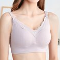 thumbnail image 6 of Darzheoy Bras for Women No Underwire Ladies Comfortable Breathable No Steel Ring Front Buckle Breastfeeding Bra Ladies Underwear Wireless Bra 40/90BC, 6 of 7