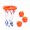 A, variant on Kids Basketball Bath Toy with 3 Balls Suction Cup Cartoon Dinosaur Hand-eye Coordination Wall Mount Basketball Hoop Game Kids Boys Birthday Gift