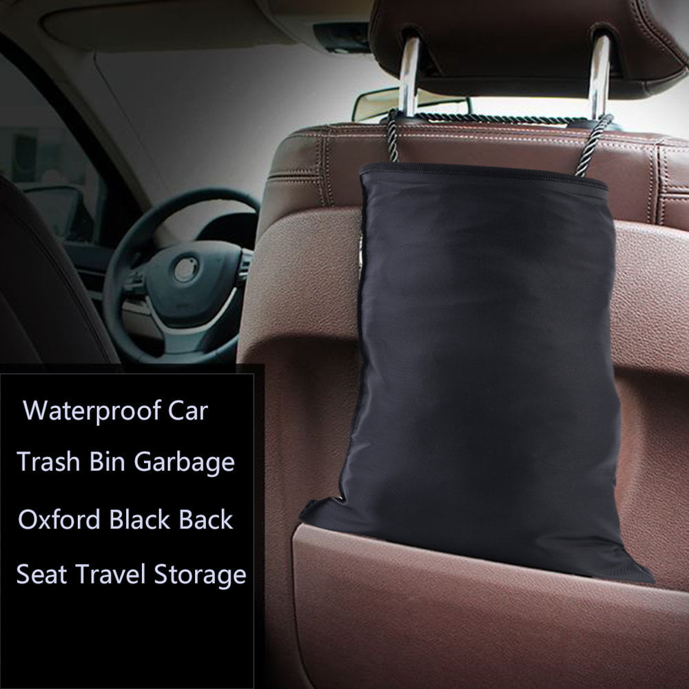 1pc 210D Fashion Oxford Car Interior Trash Garbage Seat Organizer Waterproof-Bag 