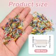 thumbnail image 3 of Uxcell 1800-Pack Cuentas Bugle, Cuentas de Vidrio de Tubo de Bordado de 2x4mm para Manualidades DIY/Pulsera/Collares Color Transparente, 3 of 7