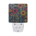 thumbnail image 5 of Yayeee LED Plug in Night Light for The Home with Auto Dusk to Dawn Light Sensors, 2 Pack, Orange Colorful Flowers, 5 of 6