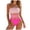 Pink, variant on Yindaity Womens Bikinis Women High Cut Bikini Sets String Sexy Swimsuit Two Piece Underwire Bathing Suit Cheeky Cut Out Cute Swimwear(Yellow,S)