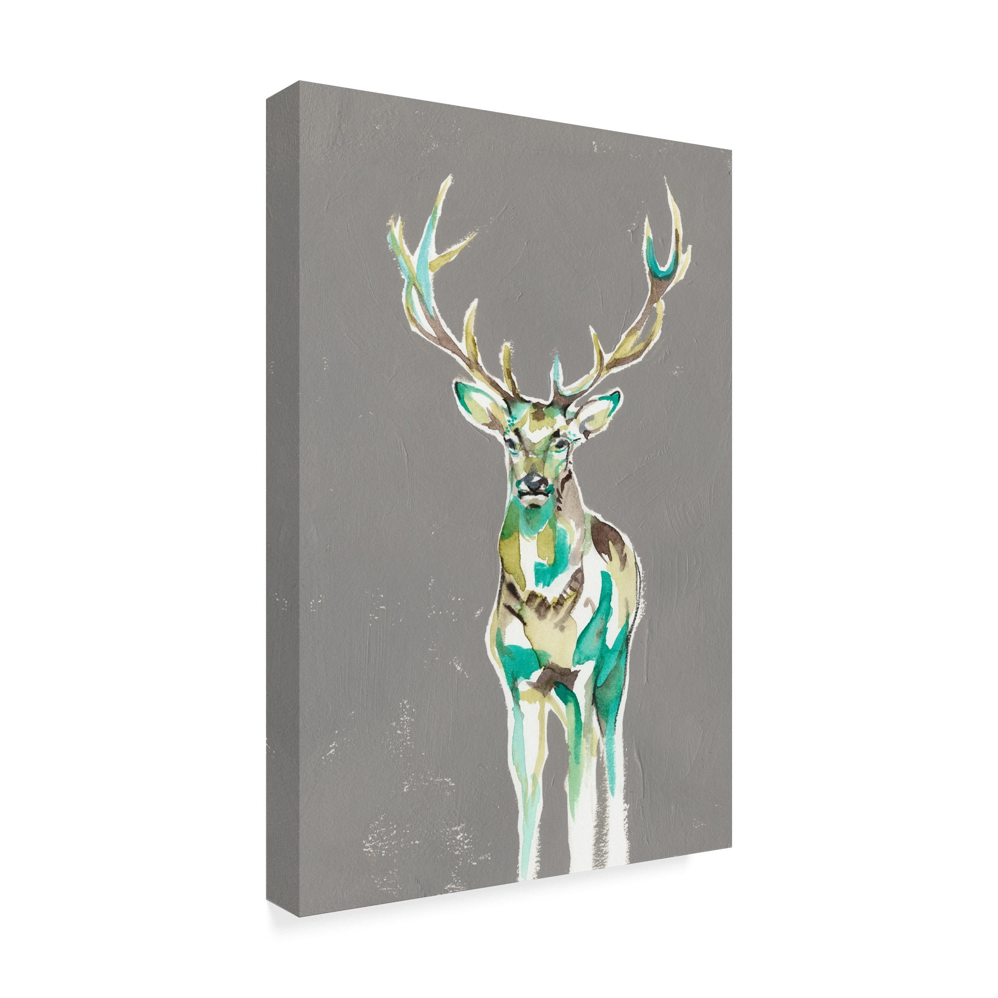 Trademark Fine Art 'Solitary Deer II' Canvas Art by Jennifer Goldberger