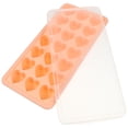 thumbnail image 3 of GOOHOCHY Forma de corazón Bandeja de hielo apilable Molde de cubito de hielo de silicona Molde de liberación fácil, 3 of 7