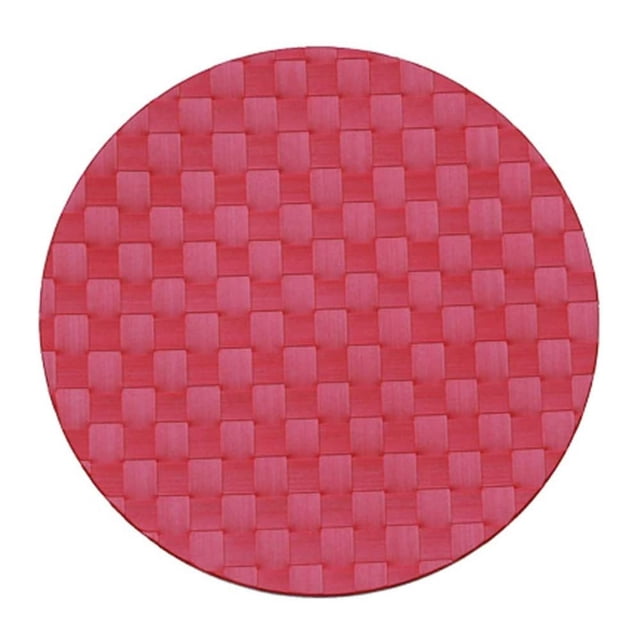 Individual Redondo Saleen 36 cm Rojo Rubí Polipropileno