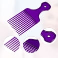 thumbnail image 3 of 1 Pc Women Durable Hair Insert Comb for Curly Thick Wavy Straight Hair Purple ABS, 3 of 6
