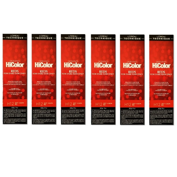L'Oreal Excellence HiColor H12 Deep Auburn Red Permanent Tint HC-05109