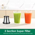 thumbnail image 4 of Slow Masticating Juicer,Brecious Cold Press Juicers with 2 Speed Modes & Quiet Motor,Juicers Machines Vegetable and Fruit with Reverse Function,Celer, 4 of 9