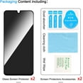 thumbnail image 6 of 2 Pack Privacy Screen Protector for Samsung Galaxy A16 5G [Anti-Spy Tempered Glass], Ultra HD, Anti-Scratch, Bubble-Free, Easy Install 9H Protective Glass for Galaxy A16 5G, 6 of 6