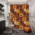 thumbnail image 3 of Shower Curtains for Bathroom-72"x72",Halloween Ghost Pumpkin Castle Candy Waterproof Bath Curtain Grommet Shower Curtain Set with Hooks, 3 of 9