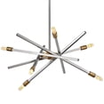 thumbnail image 5 of 4765BN Hinkley Lighting Archer - 6 Light Medium Chandelier in Transitional-Modern-Scandinavian Style - 26 Inches Wide by 26 Inches High-Brushed Nickel, 5 of 9