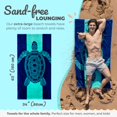 thumbnail image 3 of Toalla de playa Nova Blue Tropical Blue 100% algodón 86 x 160 cm, 3 of 6