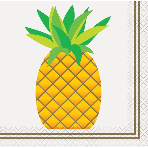 Pineapple Summer Beverage Napkins, 24ct