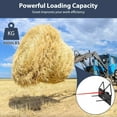 thumbnail image 1 of Lance à Balles de Foin Robuste de 49 Pouces 4000 Lb – Pointe Carrée à Fixation Rapide, Fourche à Revêtement Rouge – Compatible avec Kubota et Chargeuse Compacte, Chargeur de Tracteur, Remplacement de Direction Antidérapante – Rouge, 1 of 6