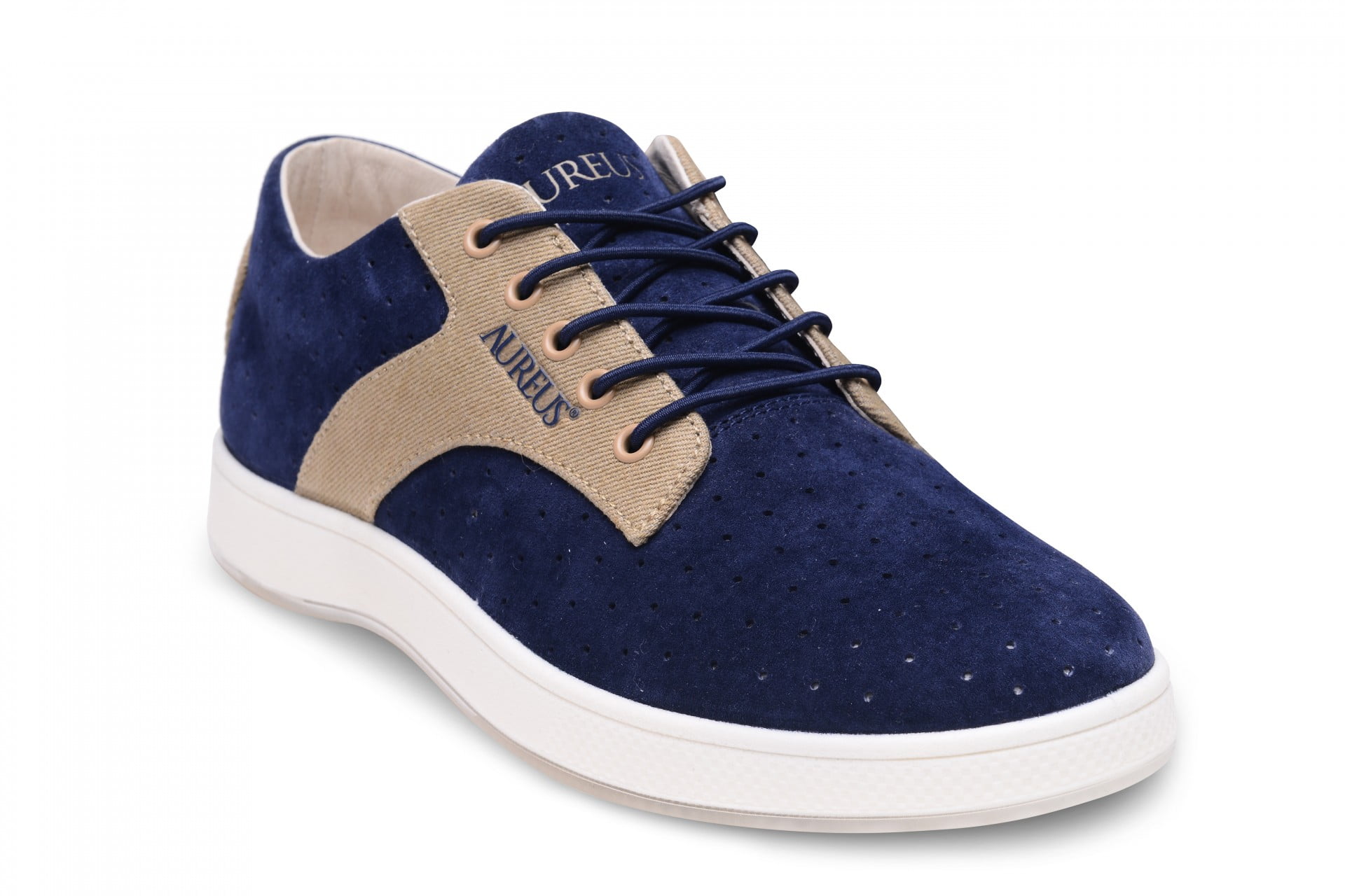 Aureus Men's Taurus Navy Blue Khaki Sneakers 8 M US - Walmart.com