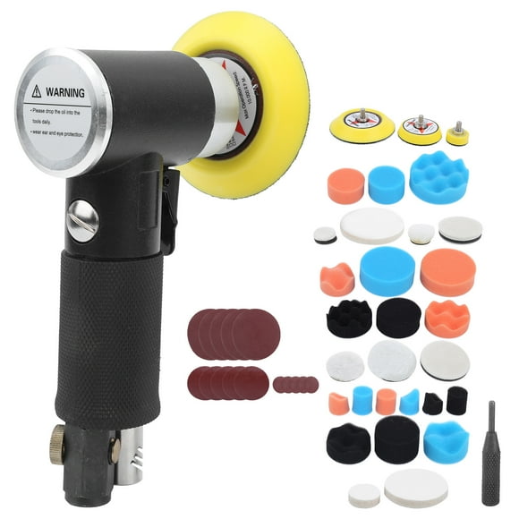 48Pcs Air Sander, 15000rpm Sander Set, Oscillating Pneumatic Eccentric Grinding Machine, Eccentric Pneumatic Grinder, Rear Exhaust For Pray Polishing Burrs European Air Nozzle