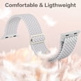 thumbnail image 5 of Comvin 4 Pack Braided Solo Loop Bands for Apple Watch 38mm 40mm 41mm Women Men,Elastic Wristbands Stretchy Strap for iWatch Ultra/Ultra 2/SE Series 9 8 7 6 5 4 3 2 1, 5 of 8