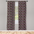 thumbnail image 3 of Ambesonne Colorful Curtains, Sugar Skulls Flowers, Pair of 28"x95", Multicolor, 3 of 5