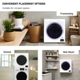 thumbnail image 6 of Equator Compact Vented Dryer, 3.5 cu. ft., 13 lbs Capacity, 110V, Digital Bottom Control, Sensor Dry Technology, 6 of 36