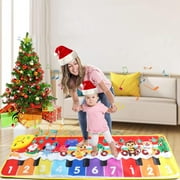 Godderr Music Piano Mat, Toddler Toys Floor Piano Keyboard Mat Carpet Touch Playmat Education Baby Dance Rug