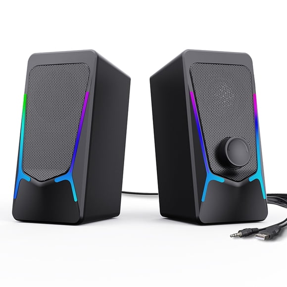 Altavoces de ordenador ROSON Gaming PC USB 3.5 mm Aux Laptop/Desktop