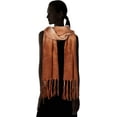thumbnail image 4 of Steve Madden Women's Fuzzy Tan Tie Dye Scarf, One Size, 4 of 4