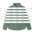thumbnail image 4 of LIJCC Toddler Long Sleeve Corduroy Jacket Teen Boys Girls Button Down Lapel Shirt Fall Winter Coat Outwear for Kids(Blackish Green,7-8 Years), 4 of 9