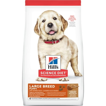 Hill's Science Diet Puppy Large Breed Lamb Meal & Brown Rice Recipe Dry Dog Food, 33 lb