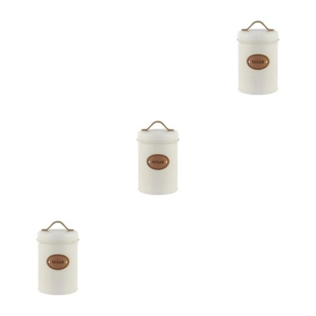 kurtrusly Kitchen Storage Solution Durable And Leakproof Containers For Easy Organization Large Capacity Kitchen Storage Jars Beige sugar 3Set