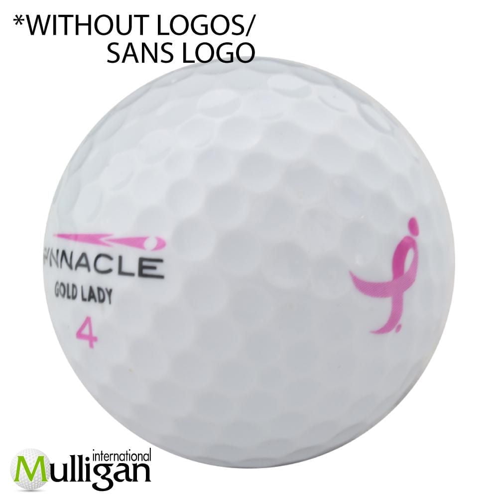 Mulligan - 48 Pinnacle Gold Lady 5A Pristine Recycled Used Golf Balls, White