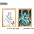 thumbnail image 1 of Marco de fotos con luz de noche, regalo creativo, pintura colgante con carga de ambiente, 1 of 5