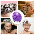 thumbnail image 6 of Unique Bargains 1 Pc Round Hair Shampoo Brush for Head Massage 3.78"x3.54" Purple, 6 of 6