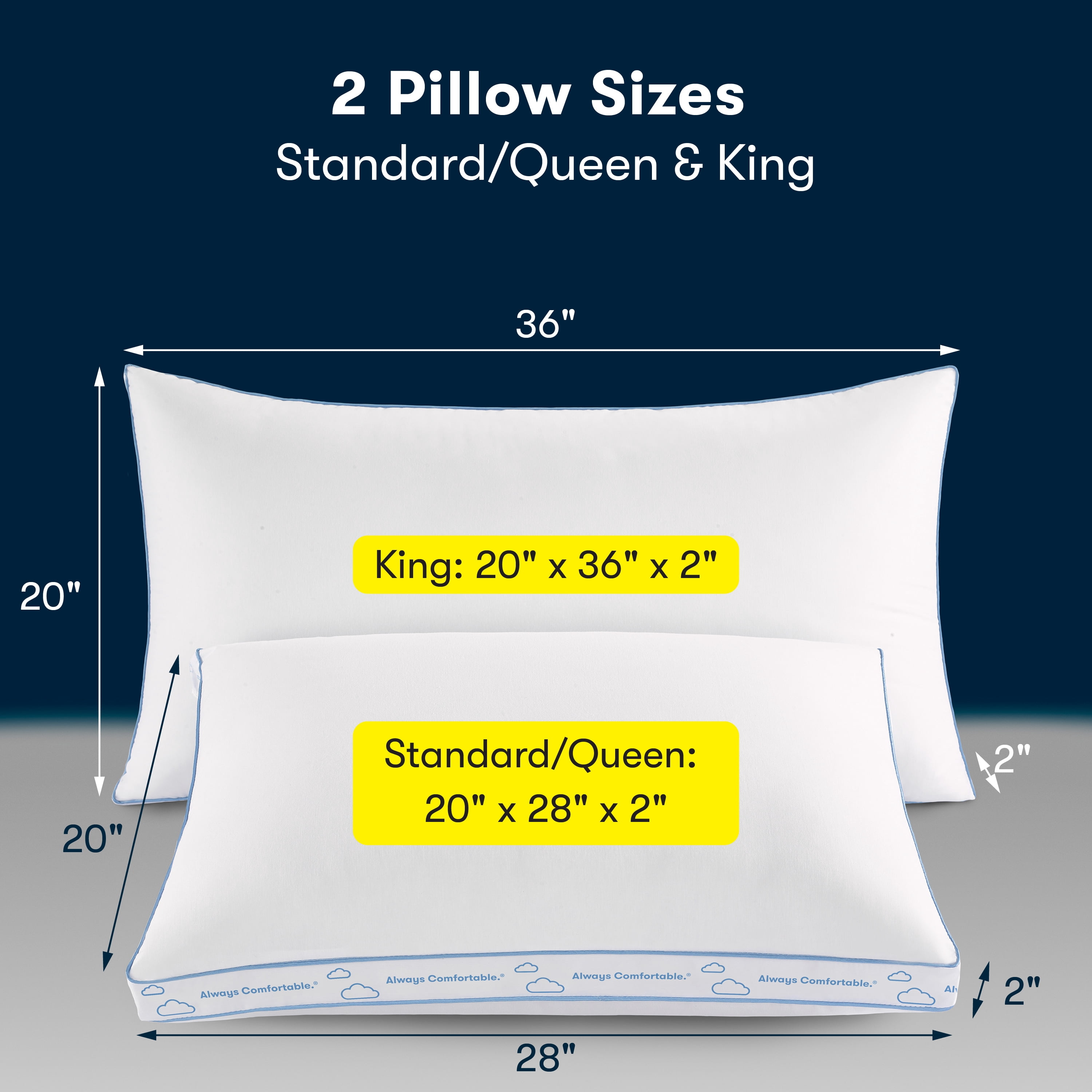 Sertapedic Ultra-Support Extra Firm Bed Pillow, King