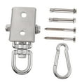 thumbnail image 3 of Toddmomy Curved Hammock Swing Chair Hanger 1 Set in Silver Stainless Steel for Home Decor, 3 of 7