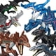 thumbnail image 4 of Jurassic Dinosaur Building Blocks Set: T-Rex, Raptor, Triceratops & Indominus Rex figurer, 4 of 5