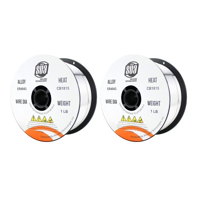 SÜA - ER4043 - MIG Aluminum Welding Wire - 1 Lb x 0.045'' (2 SPOOLS)