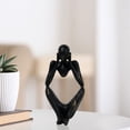 thumbnail image 4 of Estatua de abstracto de estilo nórdico, adorno artístico, figura de resina coleccionable, escultura para escritorio, Hotel, estantería, decor Enfoque Colco Estatua de resina, 4 of 8