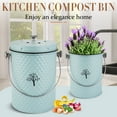 thumbnail image 7 of Countertop Compost Bin Kitchen,Odor Resistant Indoor Compost Bin with Lid and Compost Bags,Compost Bucket Composter Container for Food Waste,Blue, 7 of 7