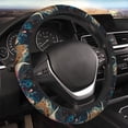 thumbnail image 5 of Vsdgher Abstract Peacock Painting Pattern Elastic Car Steering Wheel Cover,Car Wheel Cover Protector Car Accessory for Steering Wheel with a Diameter of 14.5"-15", 5 of 6