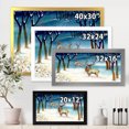 thumbnail image 4 of Designart 'Deers With Winter Landscape' Traditional Framed Art Print, 4 of 4