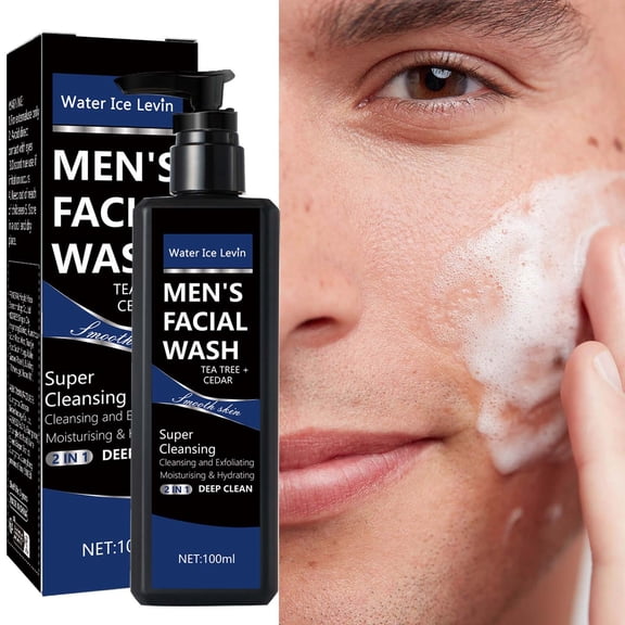 Hauiodp Men's Facial Cleansing Foam Moisturizing And Cleansing Face Wash 100ml