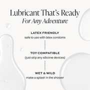 Wet Platinum Silicone-Based Unflavored Personal Lubricant, Ultra Long-Lasting Premium Lube for Men and Women, 6.1 fl oz