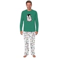 thumbnail image 3 of Tangled In Christmas Lights Penguin Matching Family Pajamas, Family And Dog Holiday PJs, Plus Sizes, With Pockets, 3 of 7