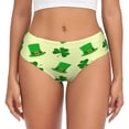 thumbnail image 1 of Balery St. Patrick's Day Ropa Interior de Algodón para Mujer con Dibujo – Braguitas Cómodas y Elásticas, Estilo Clásico-Large, 1 of 6