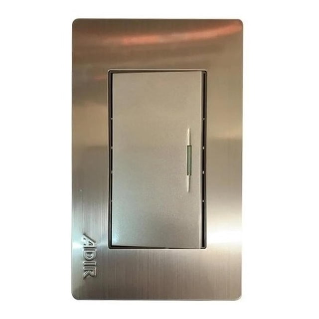 Placa Metalica Con 1 Apagador Sencillo ADIR Ad-4670 negro