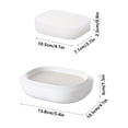 thumbnail image 2 of Boîte à Savon Murale Ventilateurs Table de Toilette Double Couche Étagère à Savon Léger, 2 of 8