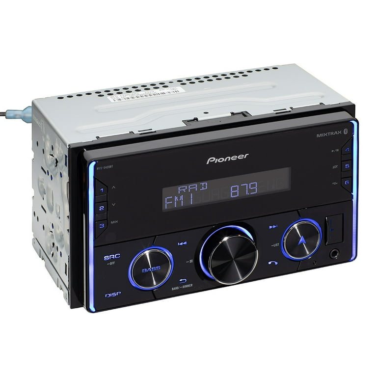 Pioneer MVH-S320BT Single DIN Bluetooth Digital Media Receiver with Short  Chassis, Supports  Alexa & Spotify + Magnet Phone Holder